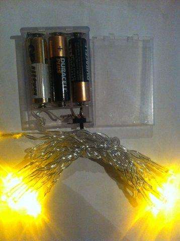 Battery lights - Orange 2m
