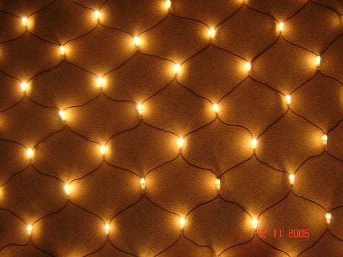 Net lights - warm white flash