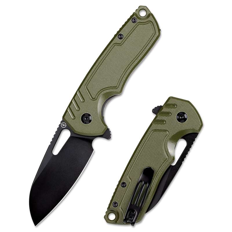 Koch - D2 Blade, Green G10 Handle - QY4208B