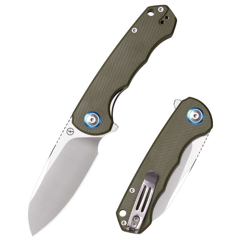 Koch - Liner Lock D2 Blade, G10 Handle Folding Knife - QY24034G