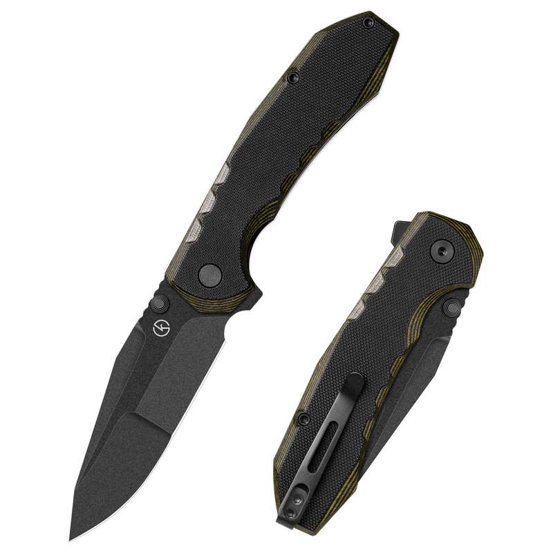 Koch - Liner Lock D2 Blade, G10 Handle Folding Knife - QY24035