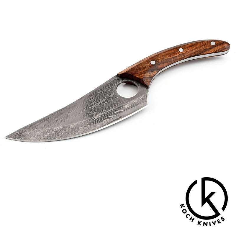 Damascus steel Finger hole Hunter - MB-SDFH-0036