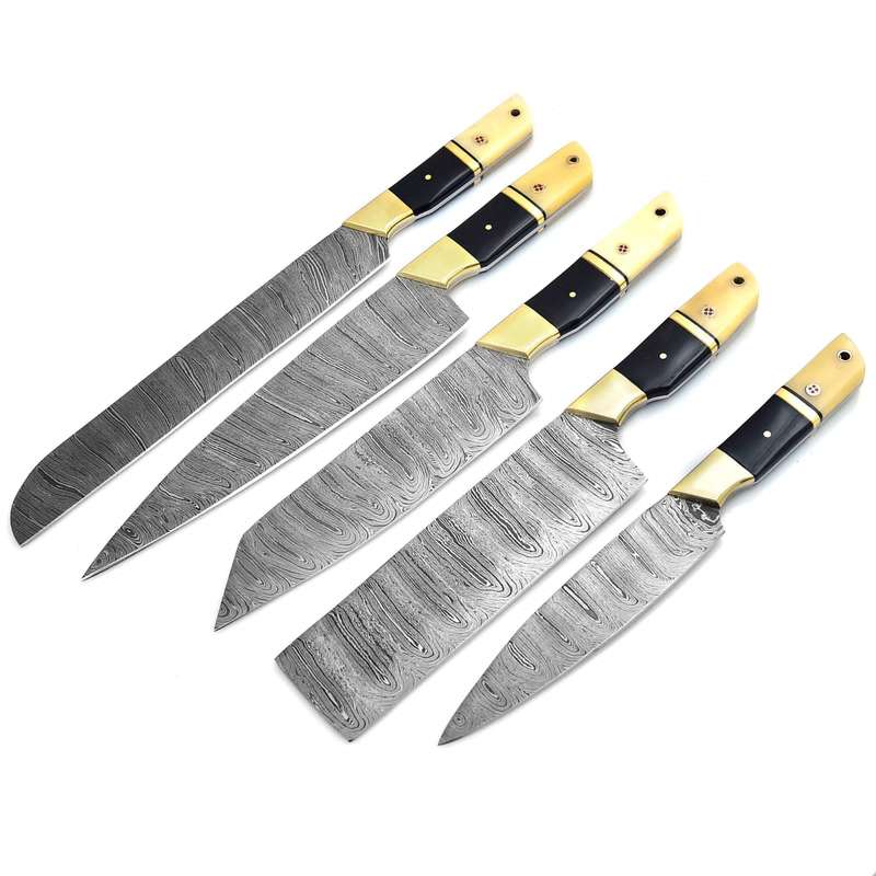 HANDMADE 5 PIECE CHEFF SET - BULL AND BONE