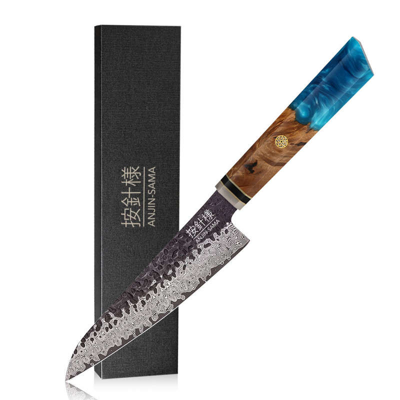 ANJIN SAMA Premium Stainless Damascus Petty - DMS-254E
