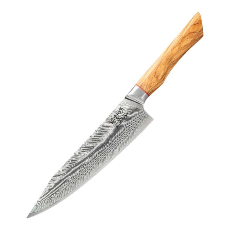ANJIN SAMA Premium Stainless Damascus Kiritsuke knife - DMS-323K