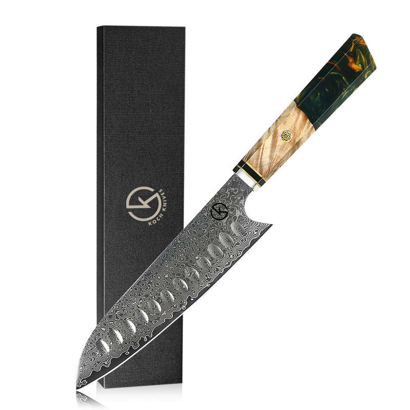 Koch Premium Stainless Damascus Santuko - DMS-205X