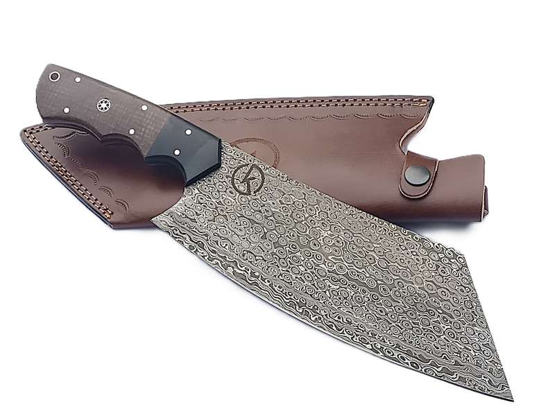 Handmade Damascus Cleaver - SCZ-908C