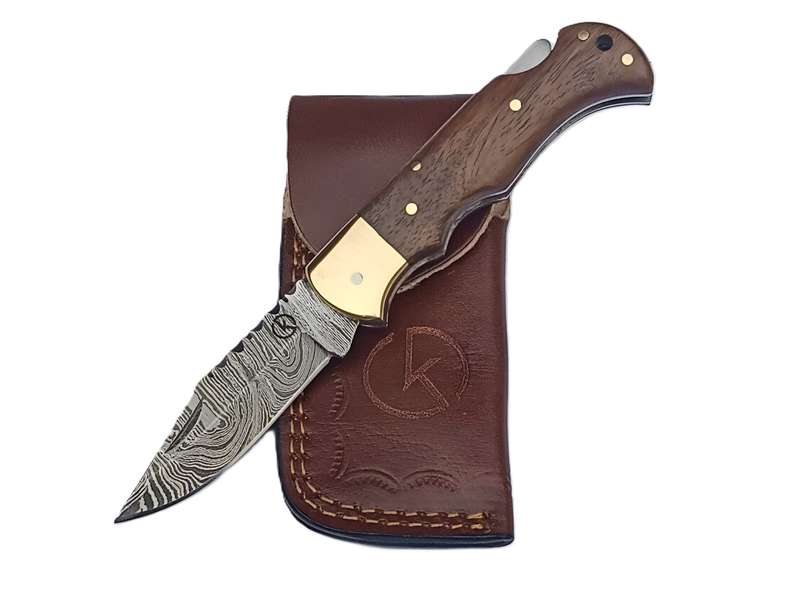 Handmade Damascus Folder - SCZ-952A