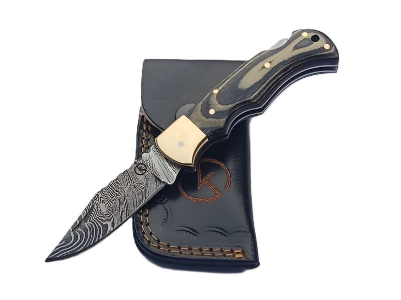 Handmade Damascus Folder - SCZ-952B