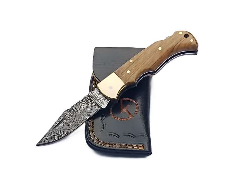 Handmade Damascus Folder - SCZ-952D