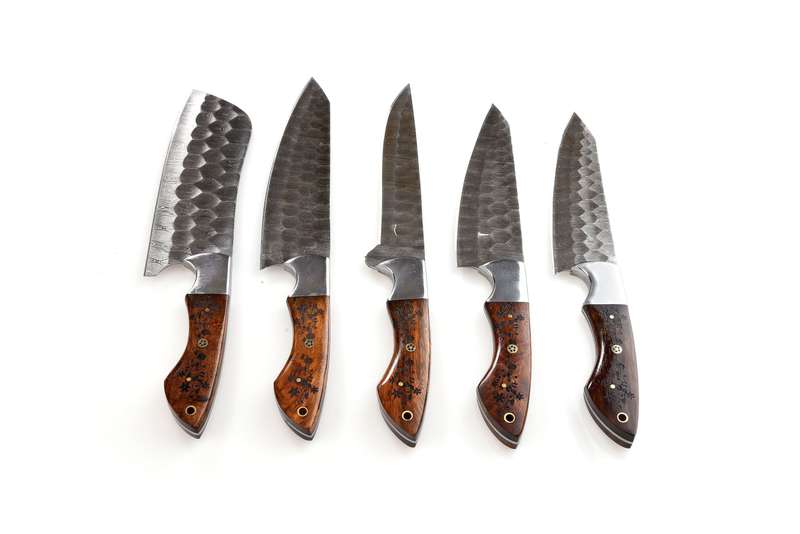 HANDMADE 5 PIECE CHEFF SET - WOOD & GRIND