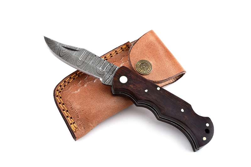 Damascus steel folder - MB-FN-0010
