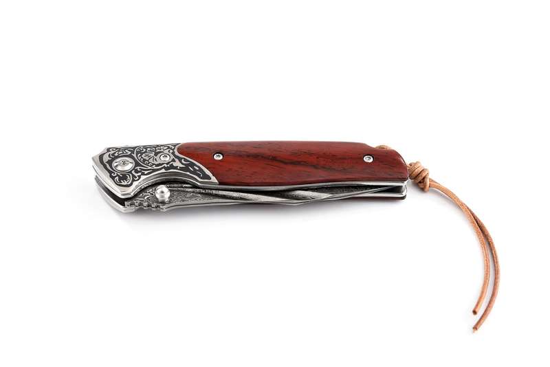 Koch - Handmade Stainless Damascus folder - QY2315