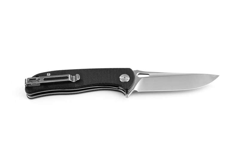 Koch - D2 Blade, Black Micarta Handle Folding Knife - QY18035