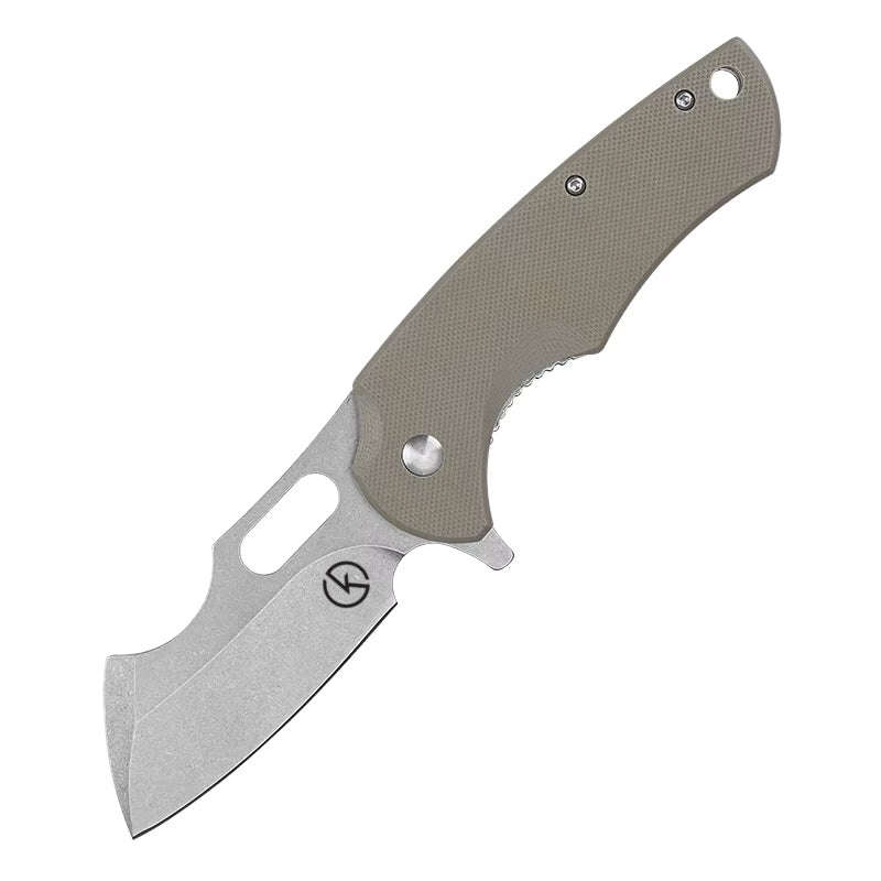 Koch Rhino Folding knife D2 blade Khaki G10 handle - KK009KH