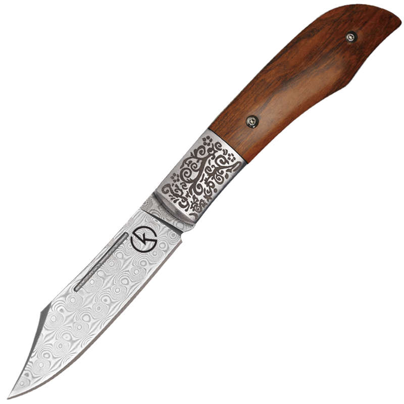 Koch Folding Biltong knife Damascus blade - KKJ152
