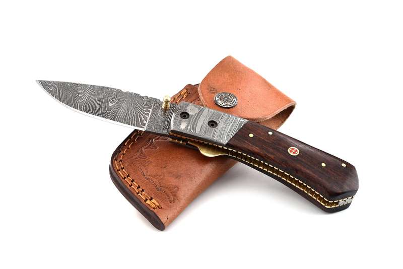 Damascus steel folder - MB-FN-0036