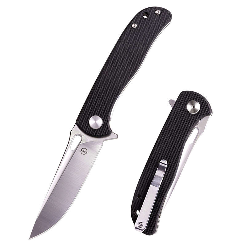 Koch - D2 Blade, Brown G10 Handle Folding Knife - QY18038