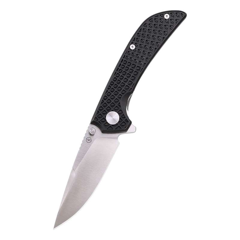 Koch - Liner Lock D2 Blade, G10 Handle Folding Knife Black - QY3902B