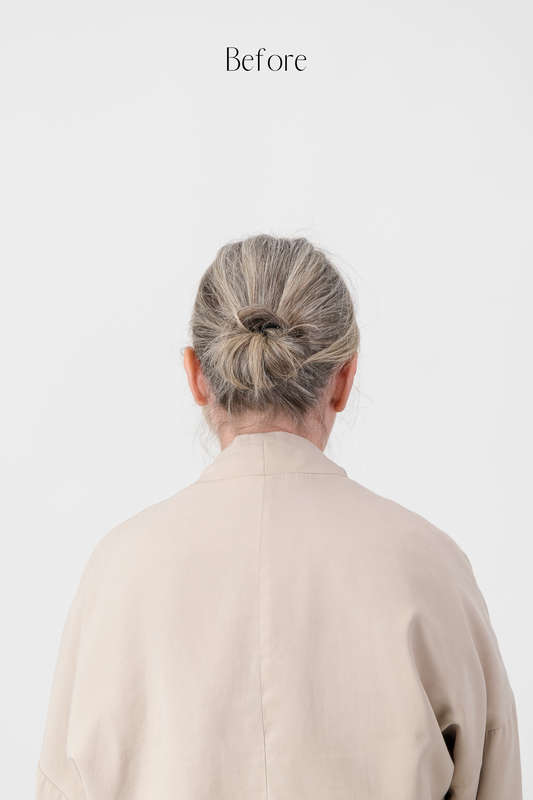Light Grey Hair Scrunchie