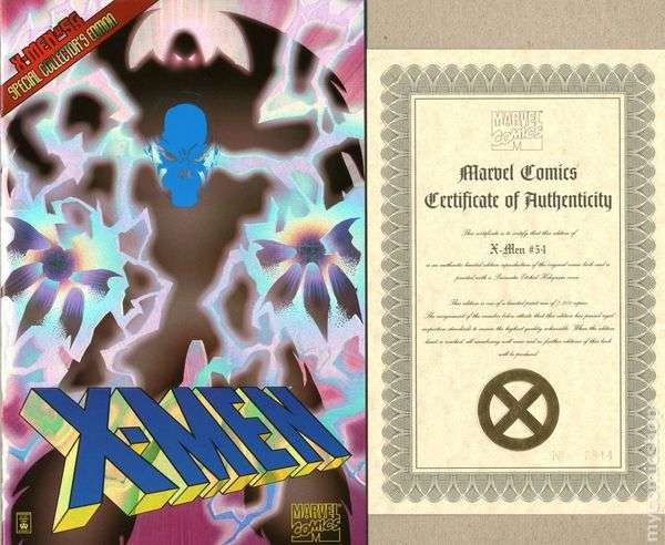 X-Men 54, Onslaught Reveal PRISM FOIL Ltd 7500 W/COA, NM