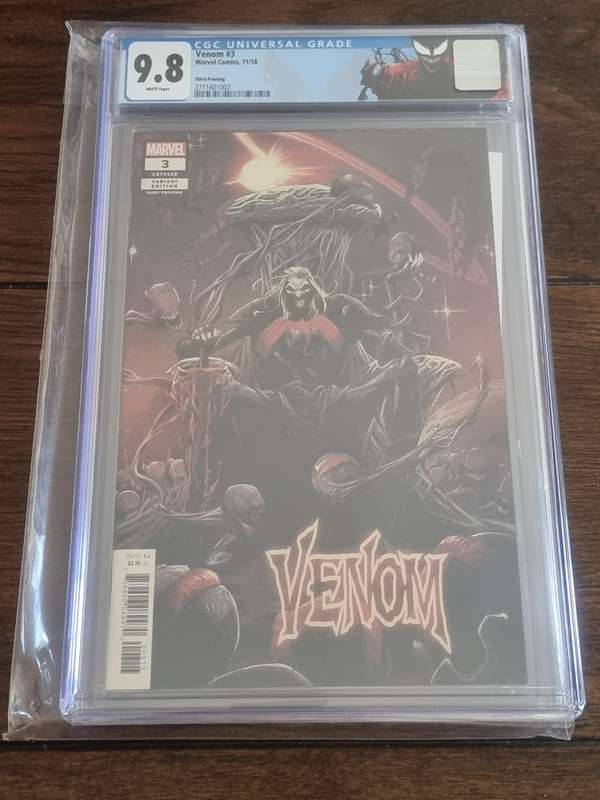 Venom 3, 3rd Print, First Knull and Knull on Cover, CGC 9.8
