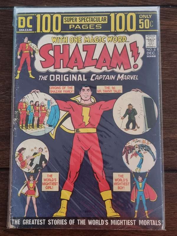 Shazam 8, FN * Reprints Original Whiz Stories