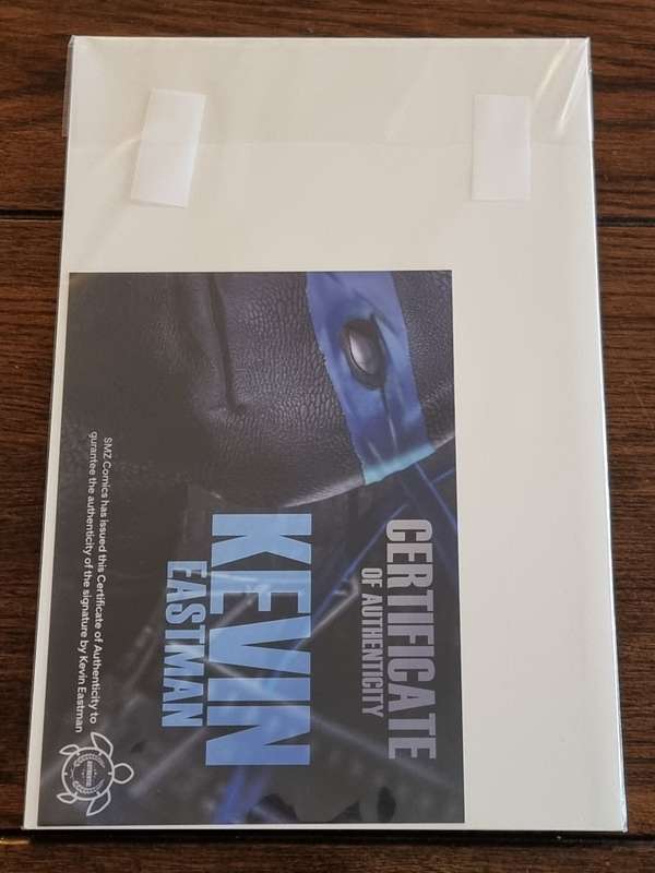 Teenage Mutant Ninja Turtles 1 Homage, Signed Kevin Eastman with COA, NM
