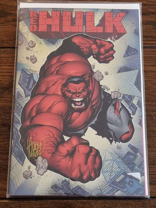 Red Hulk 1, Signed by Adam Kubert at Cape Town Comic Con, NO COA