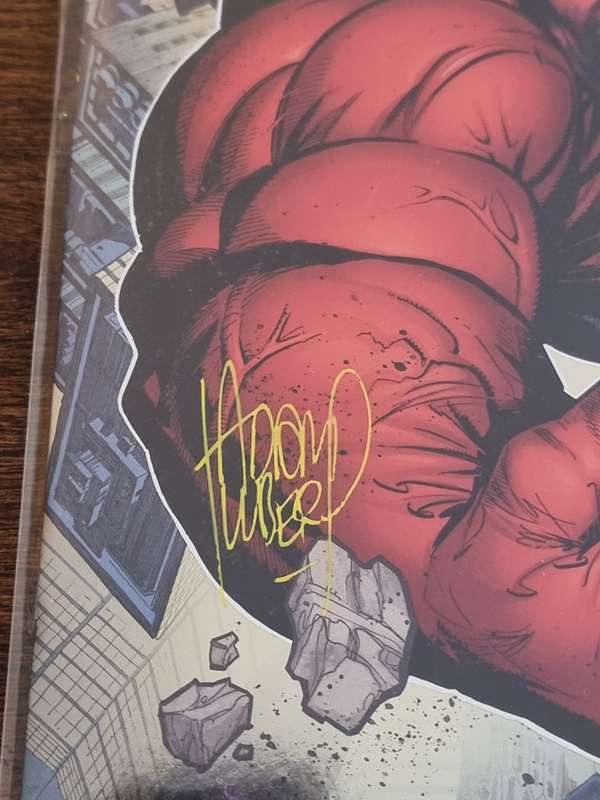 Red Hulk 1, Signed by Adam Kubert at Cape Town Comic Con, NO COA