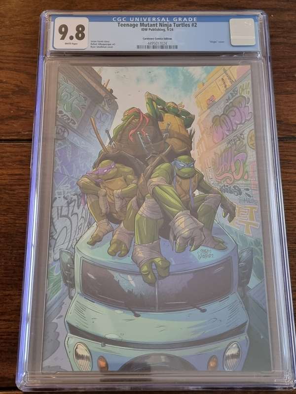 Teenage Mutant Ninja Turtles 2, 2024 Carnivore Comics Variant, 9.8 CGC