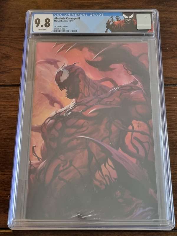 Absolute carnage 1, 1:500 Lau Virgin Variant, CGC 9.8