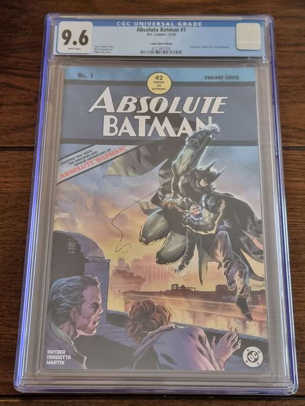 Absolute Batman 1, Comic Mint Edition, Detective 27 Homage, CGC 9.6