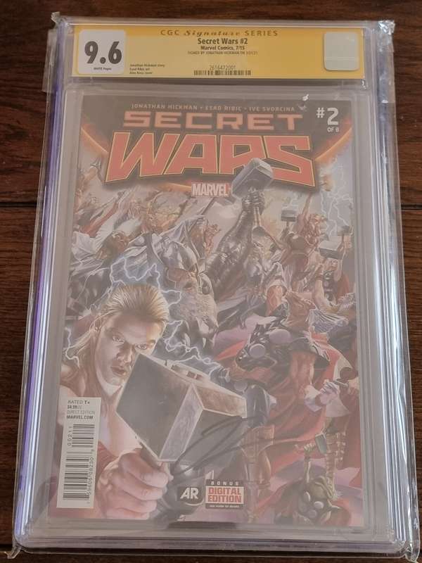Secret Wars 2,Signed Hickman, First Emperor Joker, CGC 9.6