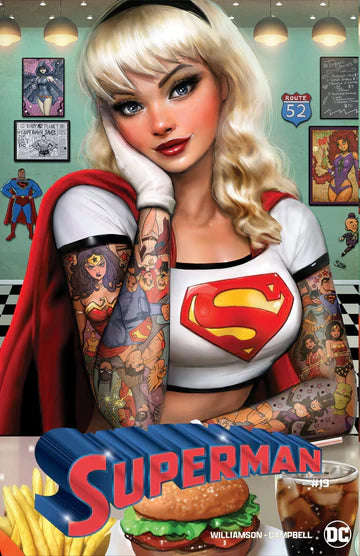 Superman 19 Nathan Szerdy, 616 DINER TATTOO Trade Dress Variant LTD 3000, NM