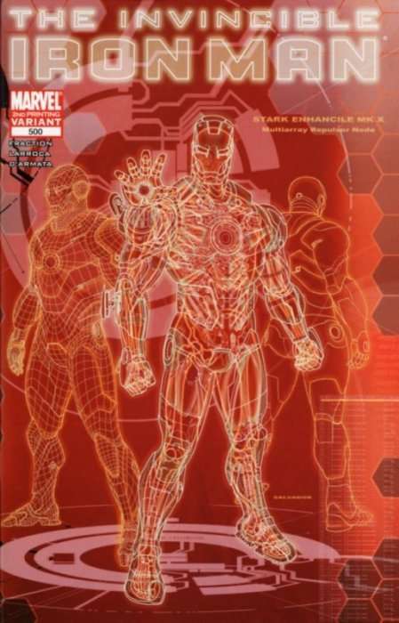 Invincible Iron Man 500, Second Print, VF/NM