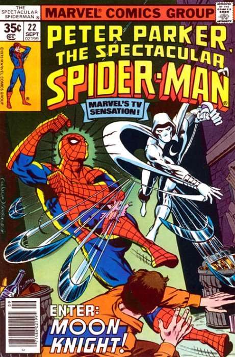 Spectacular Spider-Man 22, FN, Small price writing in Cover