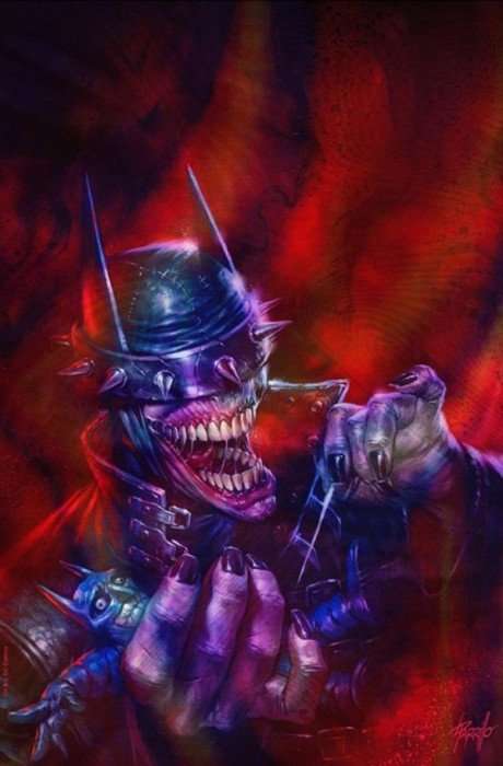 Batman Who Laughs 1, Parillo C2E2 Virgin Foil, NM