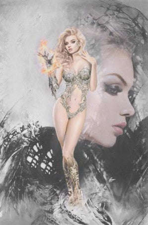 Witchblade 1, Unknown Comics Natali Sanders Wraparound Virgin Variant, NM
