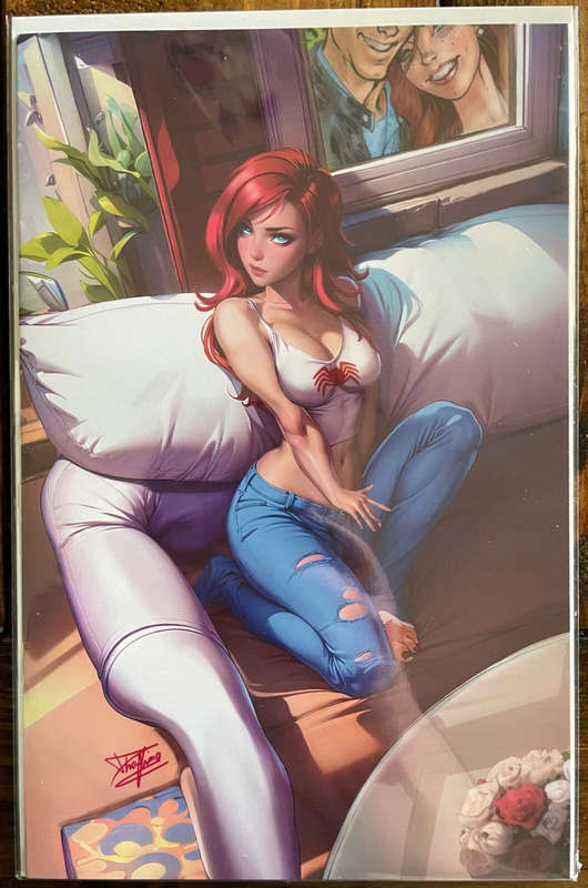 Artist Alley Mary Jane Watson Nice Virgin Cover by Dhaxina, Homage Campbell, NM *NSFW