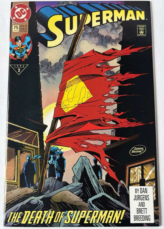 Superman 75, Death of Superman 1ST PRINT, NM