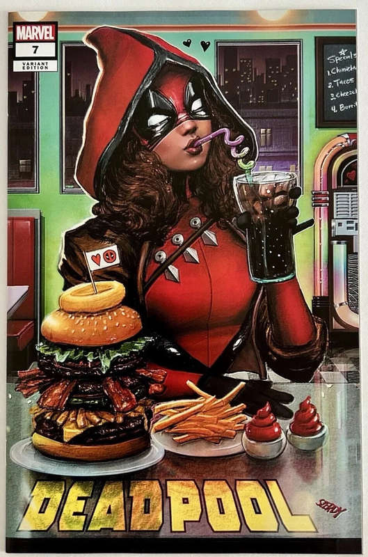 DEADPOOL 7,  Nathan Szerdy Exclusive Diner Cover Trade Variant LTD 3000, NM