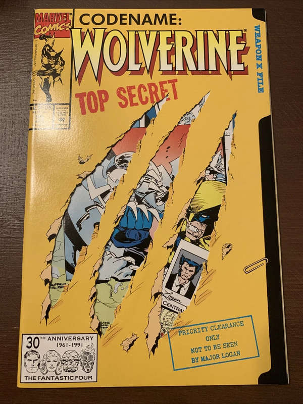 Wolverine 50, Die Cut Cover Codename: WOLVERINE Top Secret, NM