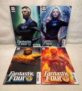 Marvel Fantastic Four 1, (2018) character variant set by Artgerm, VF