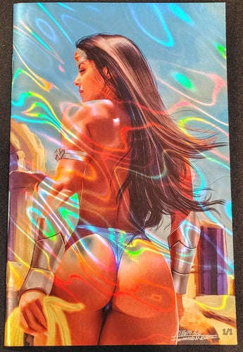 Skyline 4, Wonder Woman Nice Lava FOIL Virgin Variant Fernando Rocha #1/1, CG1, NM