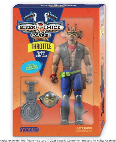 Biker Mice From Mars Nacelle, Throttle, MINT IN MINT BOX