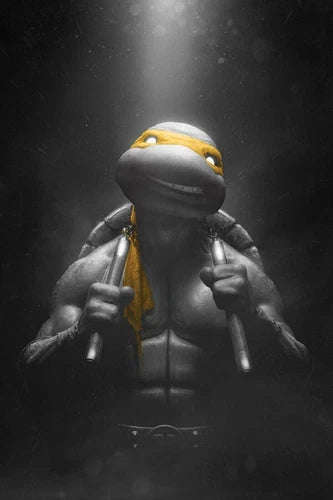 Teenage Mutant Ninja Turtles Rahzzah Michelangelo Color Splash, NM