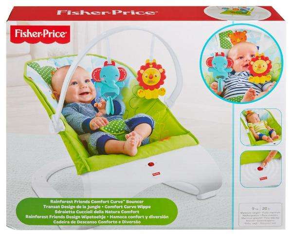 FISHER PRICE-RAINFOREST FRIENDS COMFORT CURVE BOUNCER