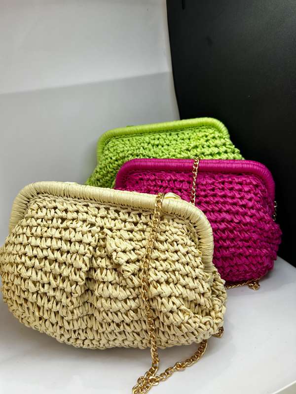 Straw Clutch bag