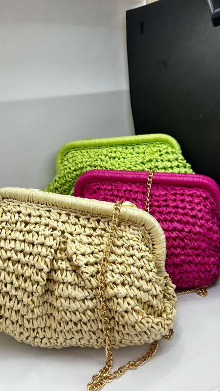 Straw Clutch bag